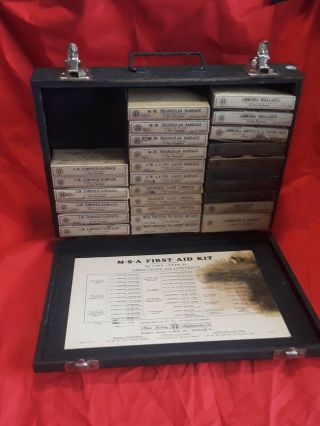 Vintage M.  S.  A.  36 - Unit Mine Safety Appliances Company: Type D/first Aid Kit