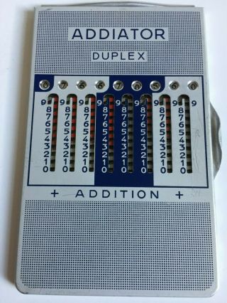 Vintage Addiator Duplex Mechanical Calculator - Made In Germany