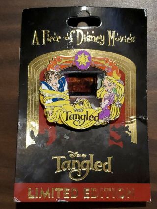 Disney Tangled Piece Of Disney Movie Podm Pin Le 2000 Rapunzel & Flynn On Card