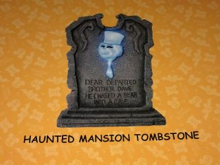 Disney’s Haunted Mansion Tombstone Ghost Brother Dave Nib Disneyland Halloween