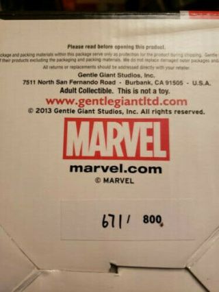 GENTLE GIANT Marvel GALACTUS Mini Bust 2013 Exclusive 671/800 SDCC 3