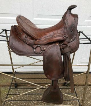 12 " Vintage Collectable Kids Western Pony Saddle Very Neat