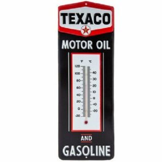 Texaco Thermometer Retro Gasoline Oil Vintage Style Wall Garage Home Sign Gas