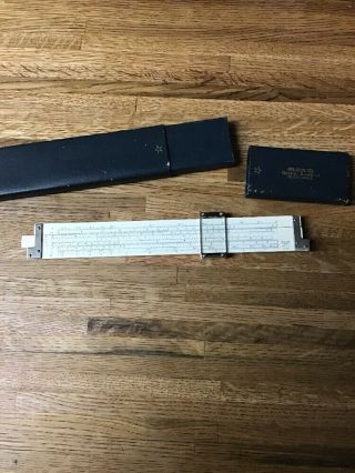Vintage Slide Rule Sun Hemmi No.  159.  Made And Purchased In Occupied Japan