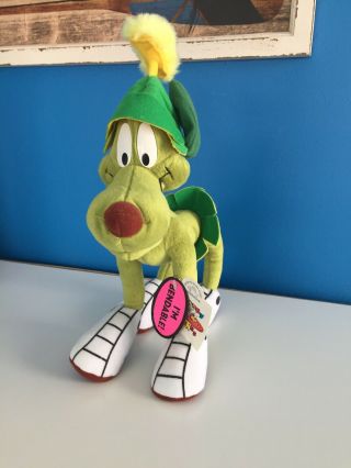 Looney Tunes K9 Dog Marvin The Martian 1997 Applause Plush Bendable Rare Nwt