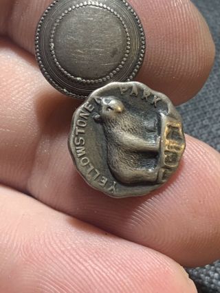 Vintage Yellowstone National Park Sterling Souvenir Pin