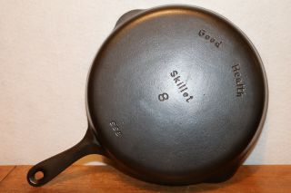 Griswold Size 8 Good Health Skillet P/n 658 Circa 1920 