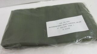 Vietnam Era Us Gi Og 107 Handkerchief Cotton Type 1 Pack Of 12 Nos
