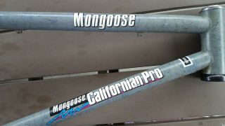 1989 Mongoose Californian Pro Frame and Cranks Oldschool Bmx Motomag Kos Vintage 2