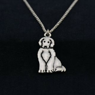 Cartoon Labradoodle Pendant Necklace Animal Rescue Donation