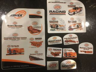 Joy Coal Mining Stickers; Joy Racing,  Smartzone,  Shuttle Car,  Conveyor