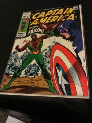Captain America 117 - Cgc 7.  5 Vf - Marvel 1969 - 1st App & Origin Of The Falcon