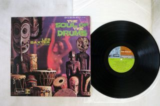 Les Baxter And His Orchestra The Soul Of The Drums Sjet - 7349 Japan Vinyl Lp