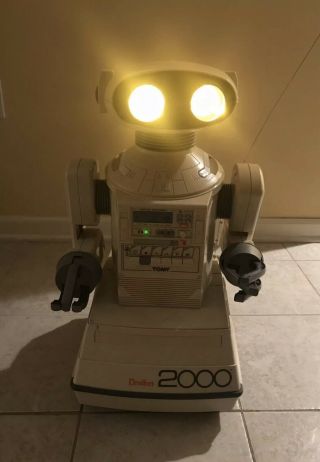 Tomy Omnibot 2000 Robot Vintage 1980’s Toy W/ Remote,  Tray & Instructions