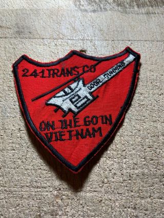 1960s/vietnam? Us Army Patch - 241st Trans Co.  On The Go In Vietnam