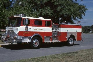 Hyattsville Md E11 1974 Mack Cf Jc Moore Pumper - Fire Apparatus Slide