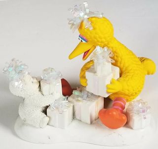 Dept 56 Snowbabies Sesame Street We Are Wrapped And Ready To Go With Big Bird