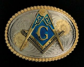 Mason Masonic Freemason Belt Buckle - Ees