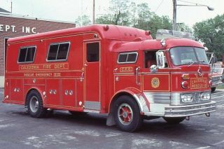 Caledonia Ny 1965 Mack C Gerstenslager Rescue Truck - Fire Apparatus Slide