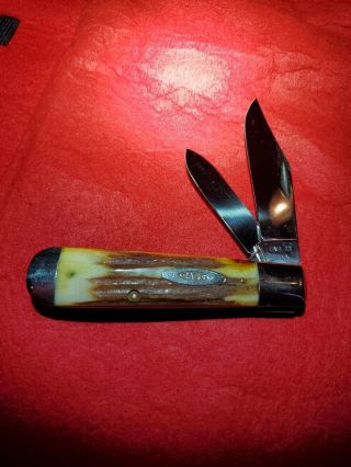 65 - 69 Case Knife 5299 1/2 Usa Stag Vintage Case Pocket Knife Rail Splitter