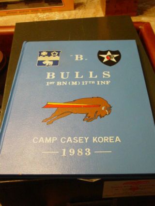U.  S.  Army 1st Battalion (m) 17th Infantry Camp Casey,  Korea 1983 Yearbook " Bulls "