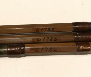 Vintage ORVIS Battenkill Impregnated Bamboo Fly Rod - 8 1/2 Ft 3