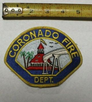 Coronado Fire Department Patch (coronado Is Located In San Diego Area) Rare