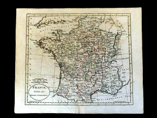1700s Map Of France Divided Into Military Governments