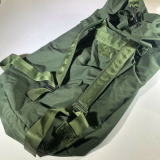Rucksack Back Pack Military Us Army Green Canvas Duffle Laundry Bag