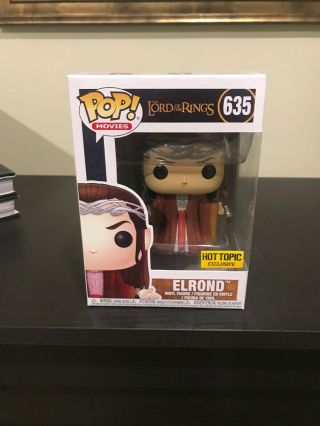 Funko Pop The Lord Of The Rings 635 Elrond Hot Topic Exclusive Lotr