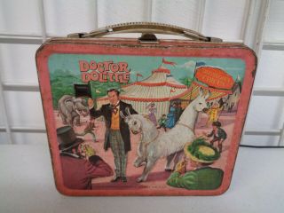 Vintage Aladdin Doctor Dolittle Metal Lunchbox No Thermos