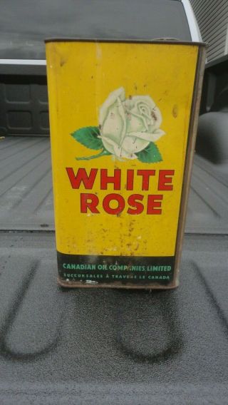 Stunning White Rose D.  D.  T.  Surface Spray Tin