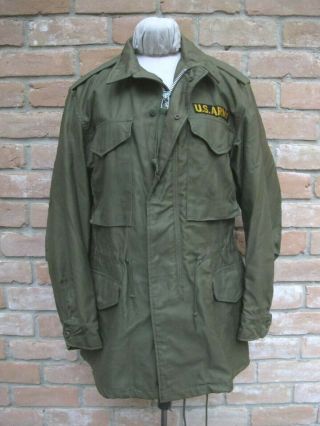 Vintage Early Vietnam War Us Army M - 51 Field Jacket Dark Og 107,