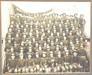 Unit Photo Of Spanish American War Era Us Volunteers - Co K (hi) Or (41) C1900
