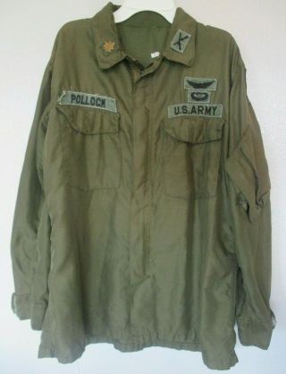 Shirt Army Aviation Crew Member W Patches Aviator Pathfinder Infantry