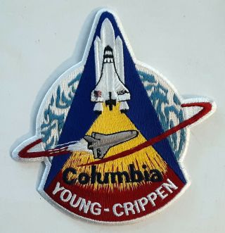 Vintage Columbia Nasa Shuttle Patch - Sts 1 - Young / Crippen