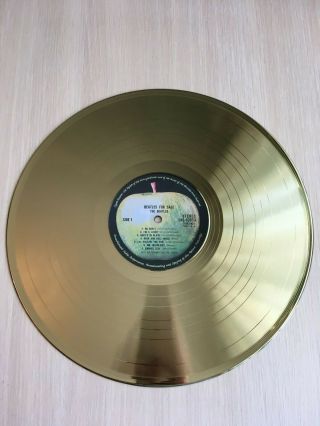 The Beatles - Beatles Gold Vinyl Record