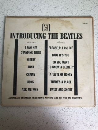 Introducing The Beatles Vee Jay Record/The Beatles Second Album 3