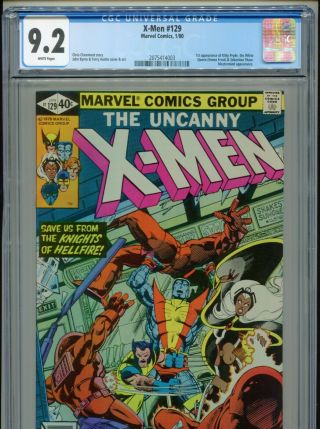 1980 Marvel Uncanny X - Men 129 1st App Emma Frost Kitty Pryde Cgc 9.  2 White Box2