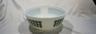 Vintage Pyrex Green Polka Dot 404 - 4 Quart Mixing Bowl Hard To Find