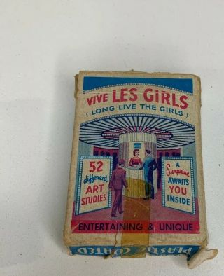 Frederic Enterprises Vive Les Girls Nudie Playing Cards Not Complete