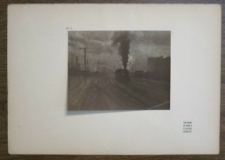 Alfred Stieglitz Train Photogravure ' The Hand of Man ' Camera Work US X 2