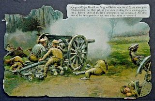 Die Cuttrade Card British Wwi V.  C.  Heroes About Postcard Size