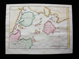 1754 Bellin: Map Of Asia,  China,  Taiwan,  Fujian Province,  Fokien Bay