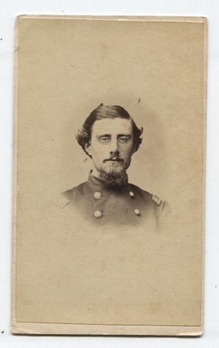 Civil War Soldier Cdv Wearing Classes.  James Lupton,  N.  J.