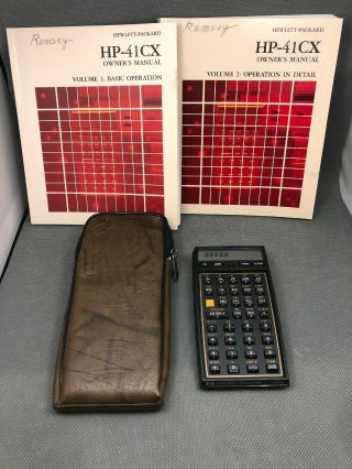 Hp - 41cx Vintage Scientific Calculator,  Fullnut,