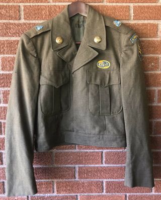 Pre Vietnam Wartime 77th Special Forces Group Identified Ike Jacket Bragg 10th