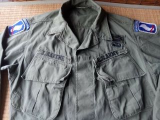 Vietnam War 173rd Airborne Brigade Tropical Combat Shirt (no Rip Stop)