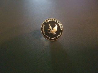 Nra National Rifle Association Golden Eagles Insignia Lapel Or Hat Pinback Pin