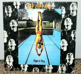 Vintage Def Leopard High N Dry Lp Record 1981 Never Played